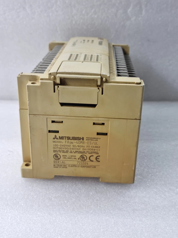 MITSUBISHI FXon-40MR-ES/UL PROGRAMMABLE CONTROLLER 100-240VAC FOR PARTS FXON40MR